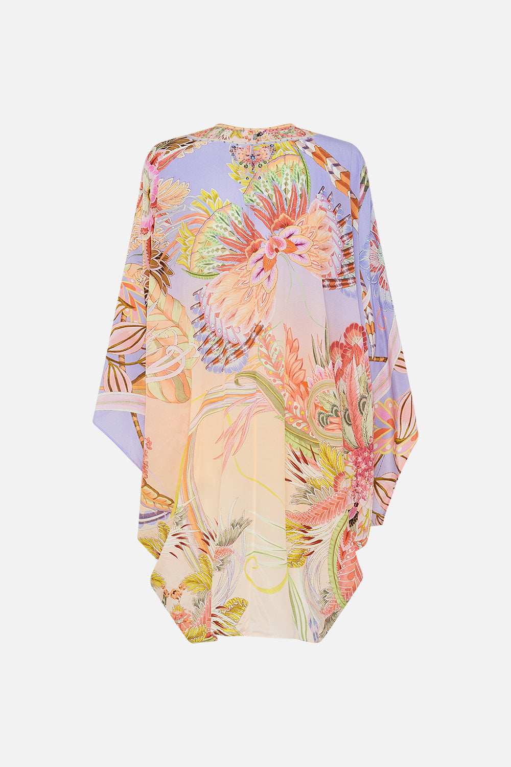 CAMILLA silk kaftan in Cosmic Tuscan print