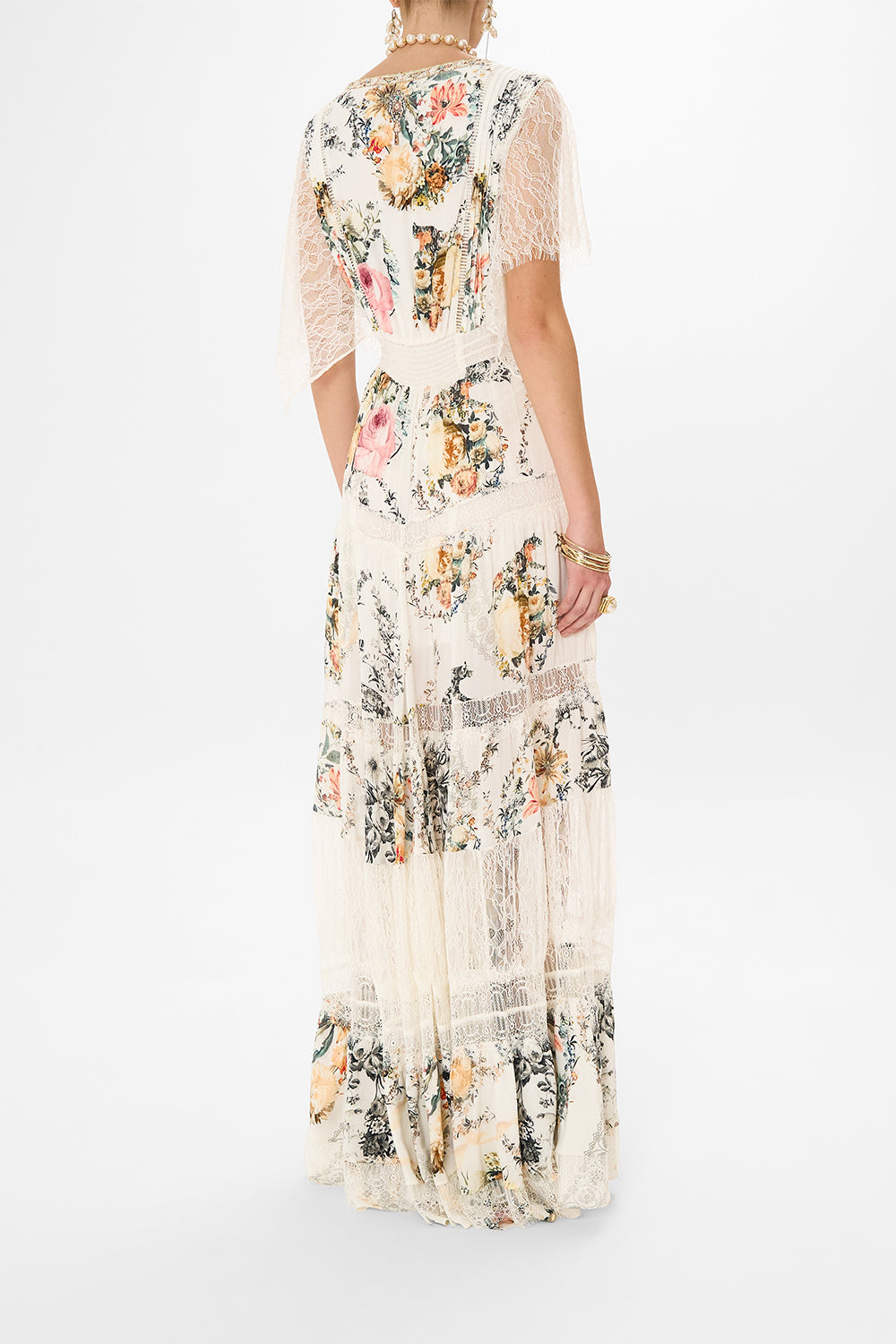 CAMILLA white button up dress in De Haar Memoirs print