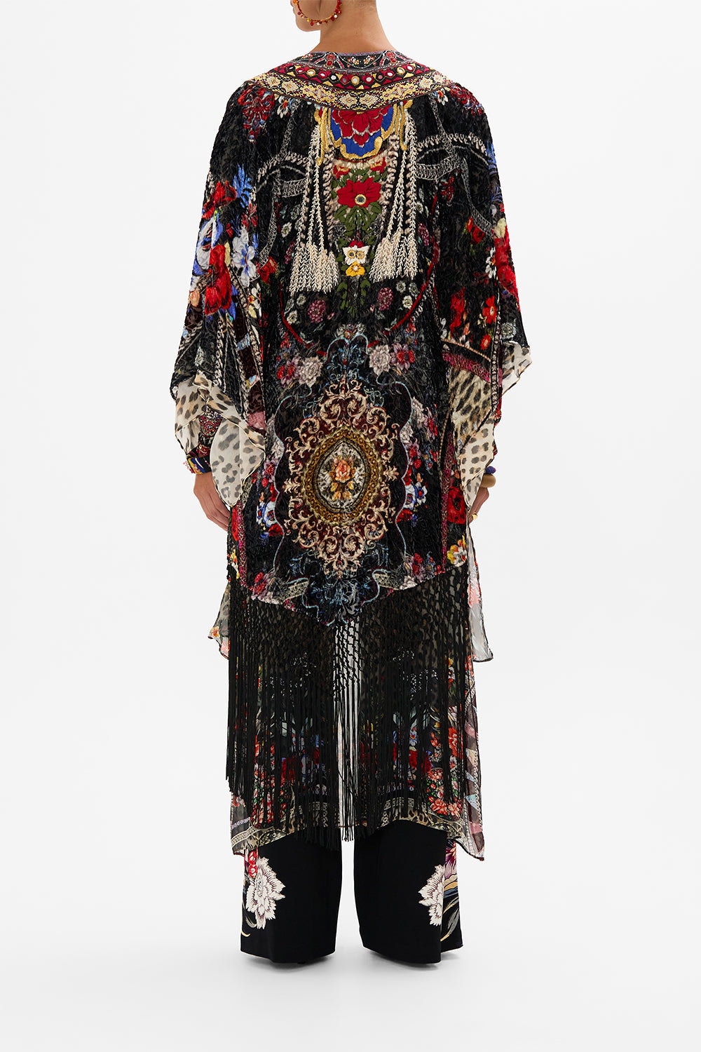 CAMILLA silk kimono in Volendam Dolls print