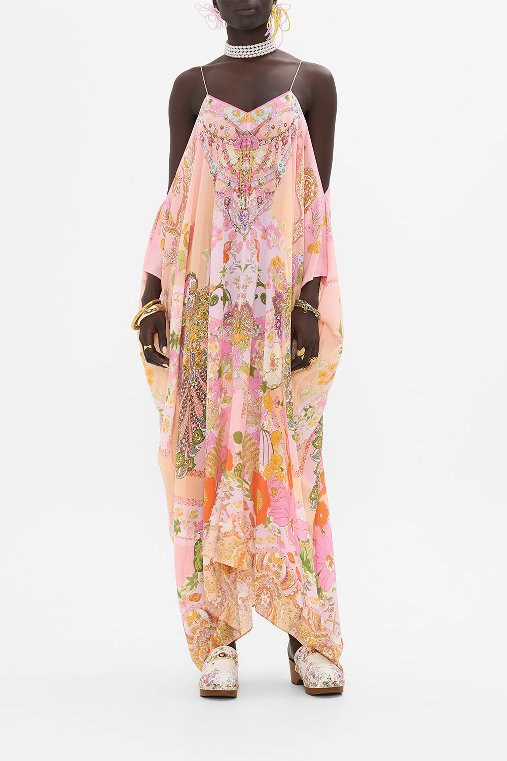 CAMILLA kaftan in Clever Clogs print