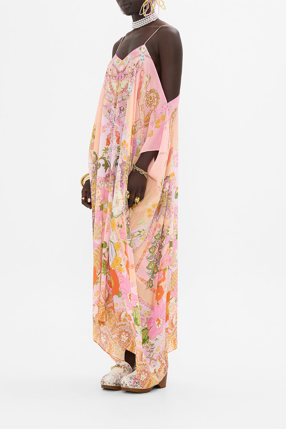 CAMILLA kaftan in Clever Clogs print