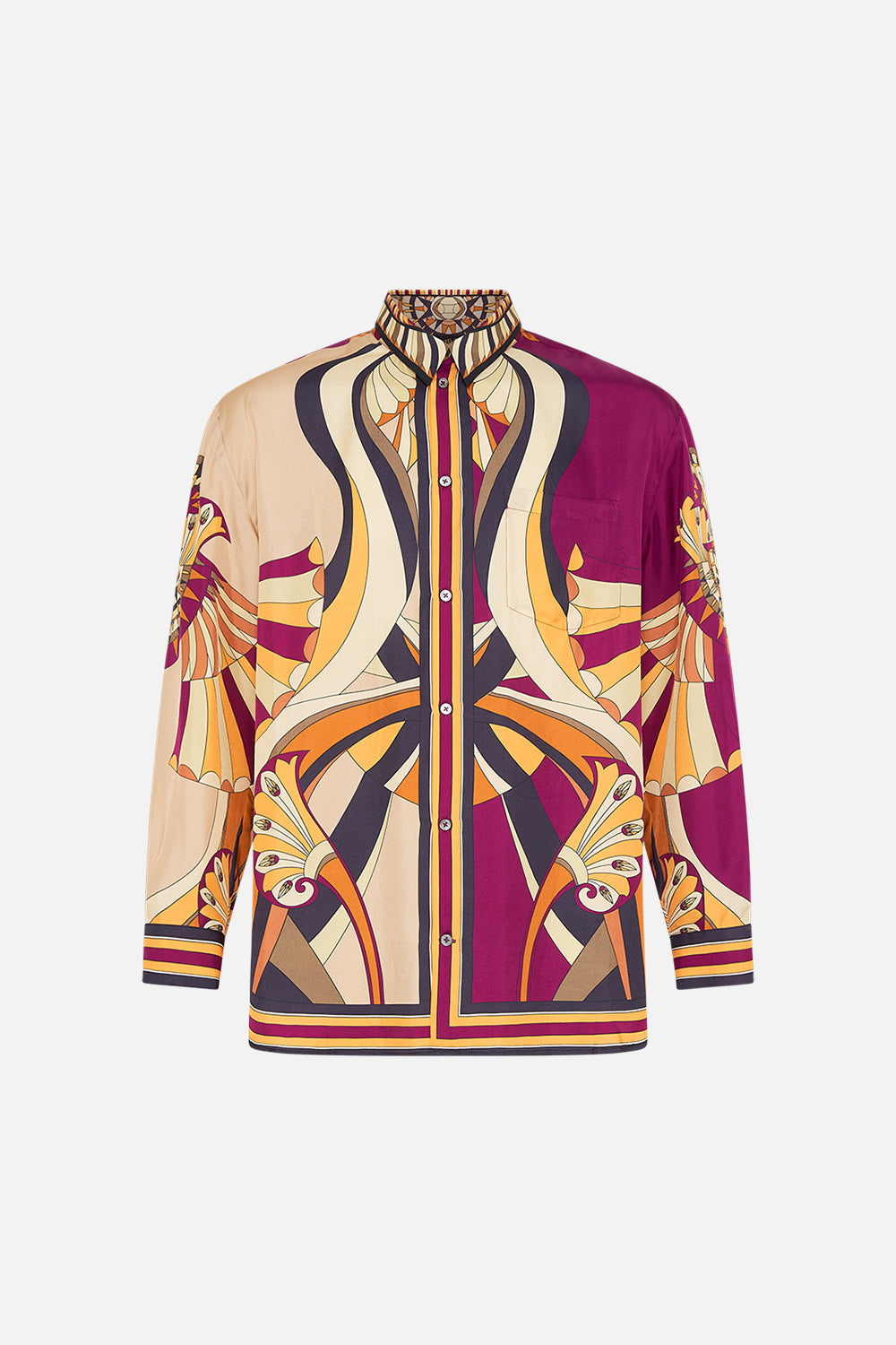 CAMILLA oversized shirt in Desert Delerium print.