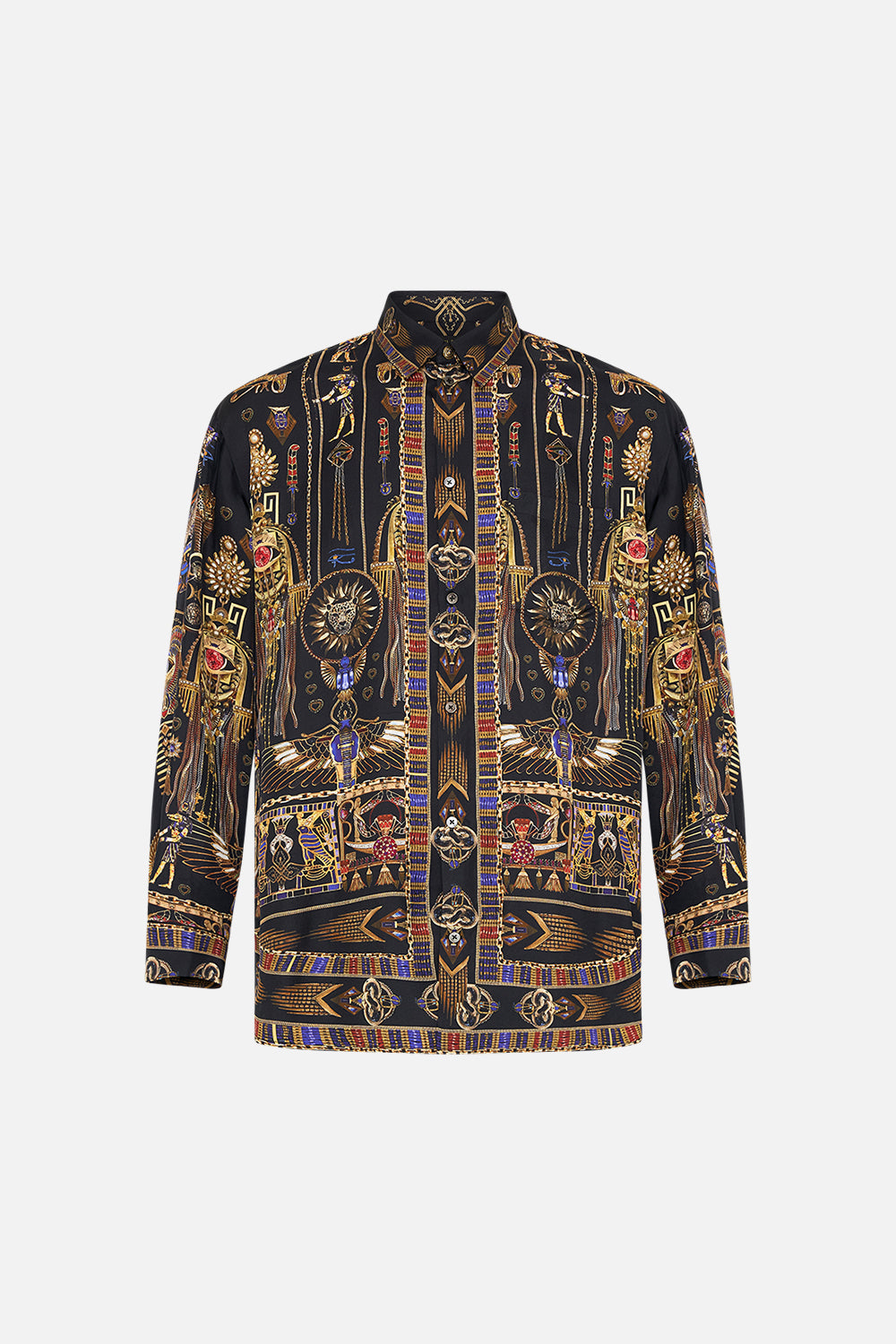 Hotel Franks By CAMILLA Oversized Shirt in Cartouche Kingdom print.