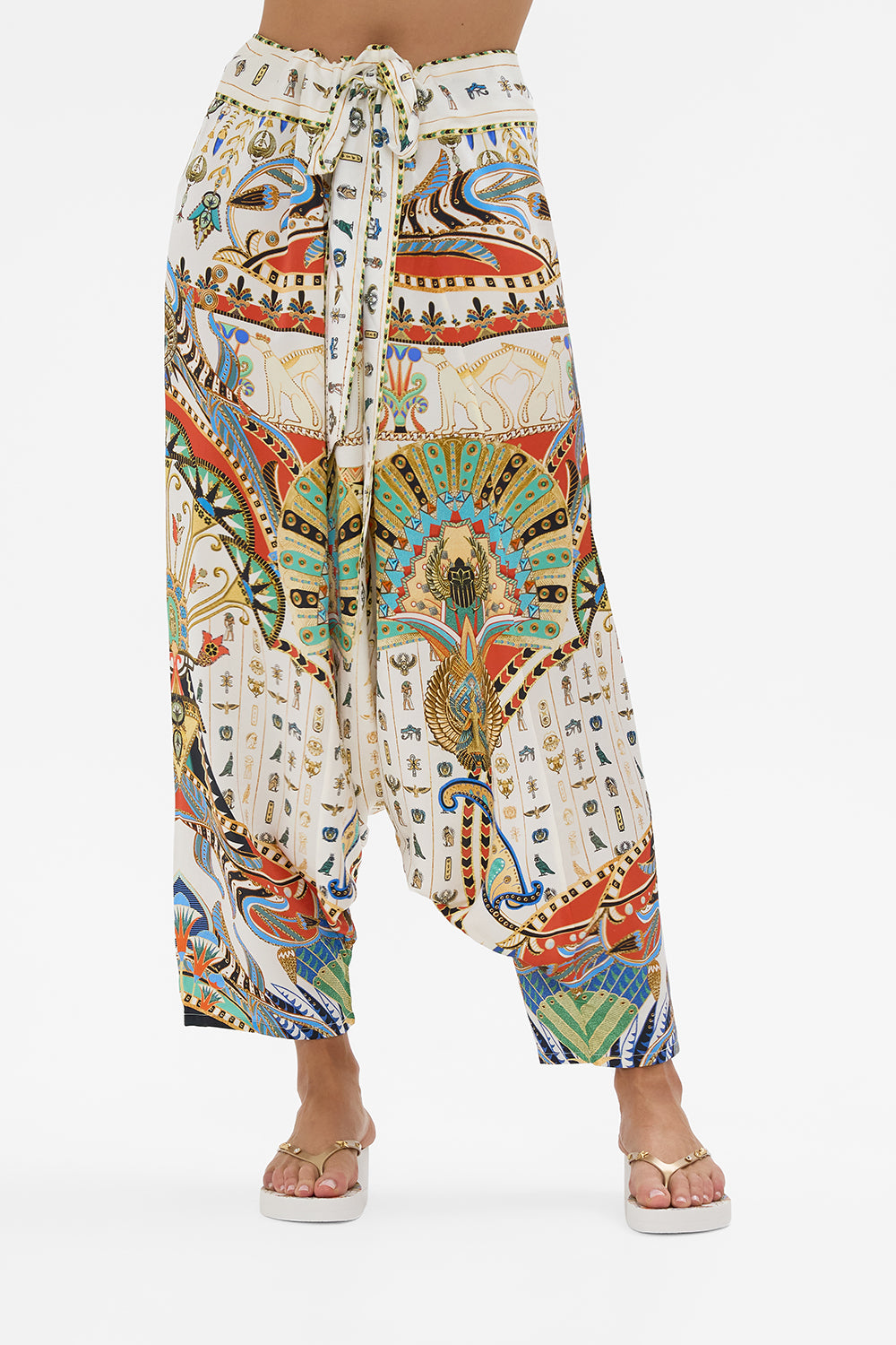 CAMILLA Harem Pants in Valley Of The Queens print