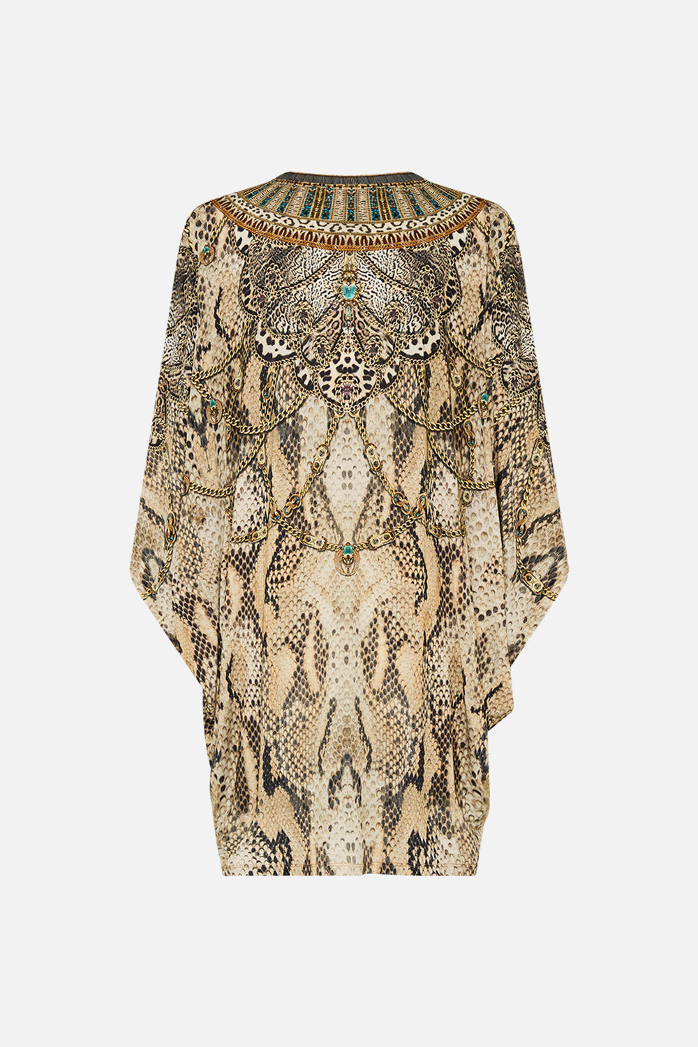 CAMILLA Bat Sleeve Dress The Throne Room print