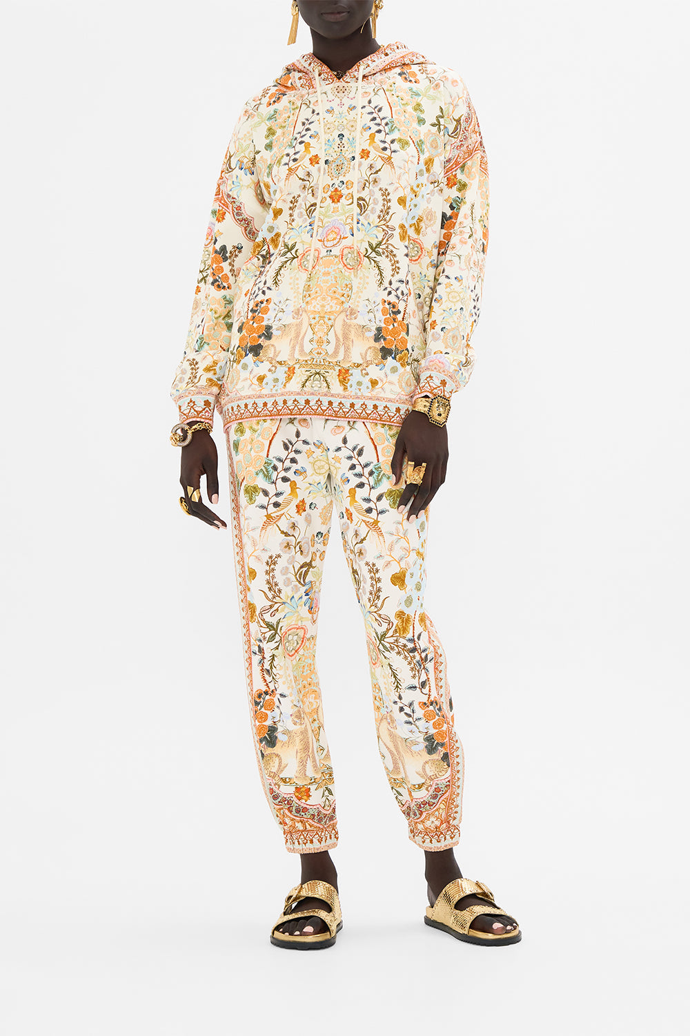 CAMILLA Jersey Track Pant in Honour of Heirlooms print