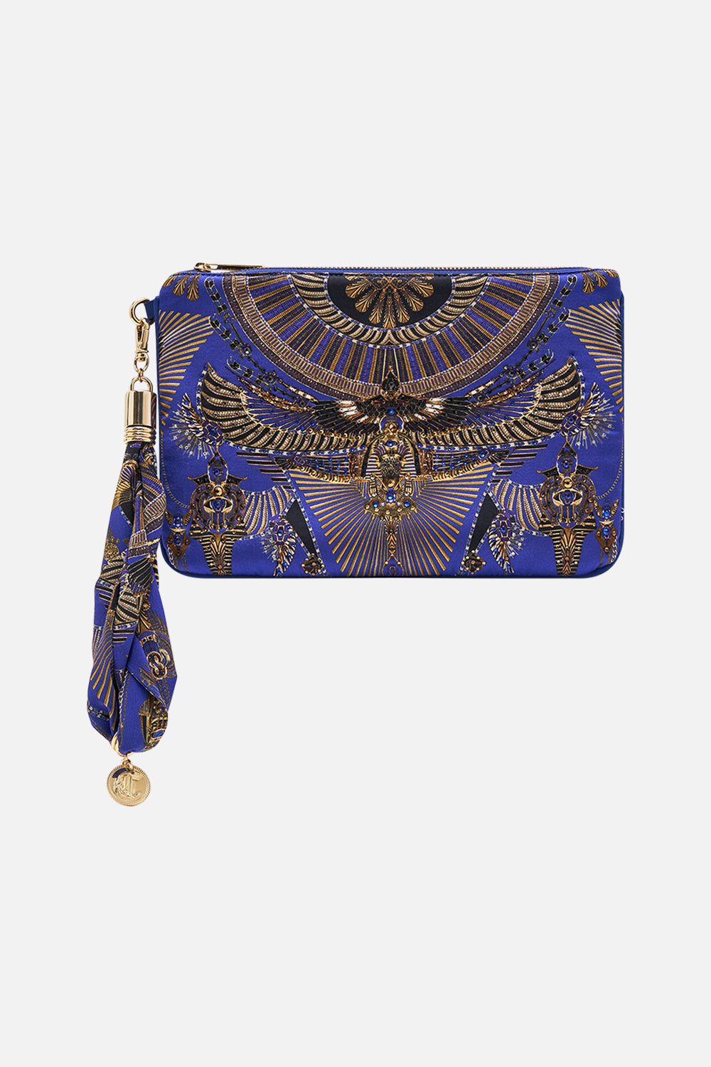 CAMILLA Scarf Clutch in My Fair Pharaoh print