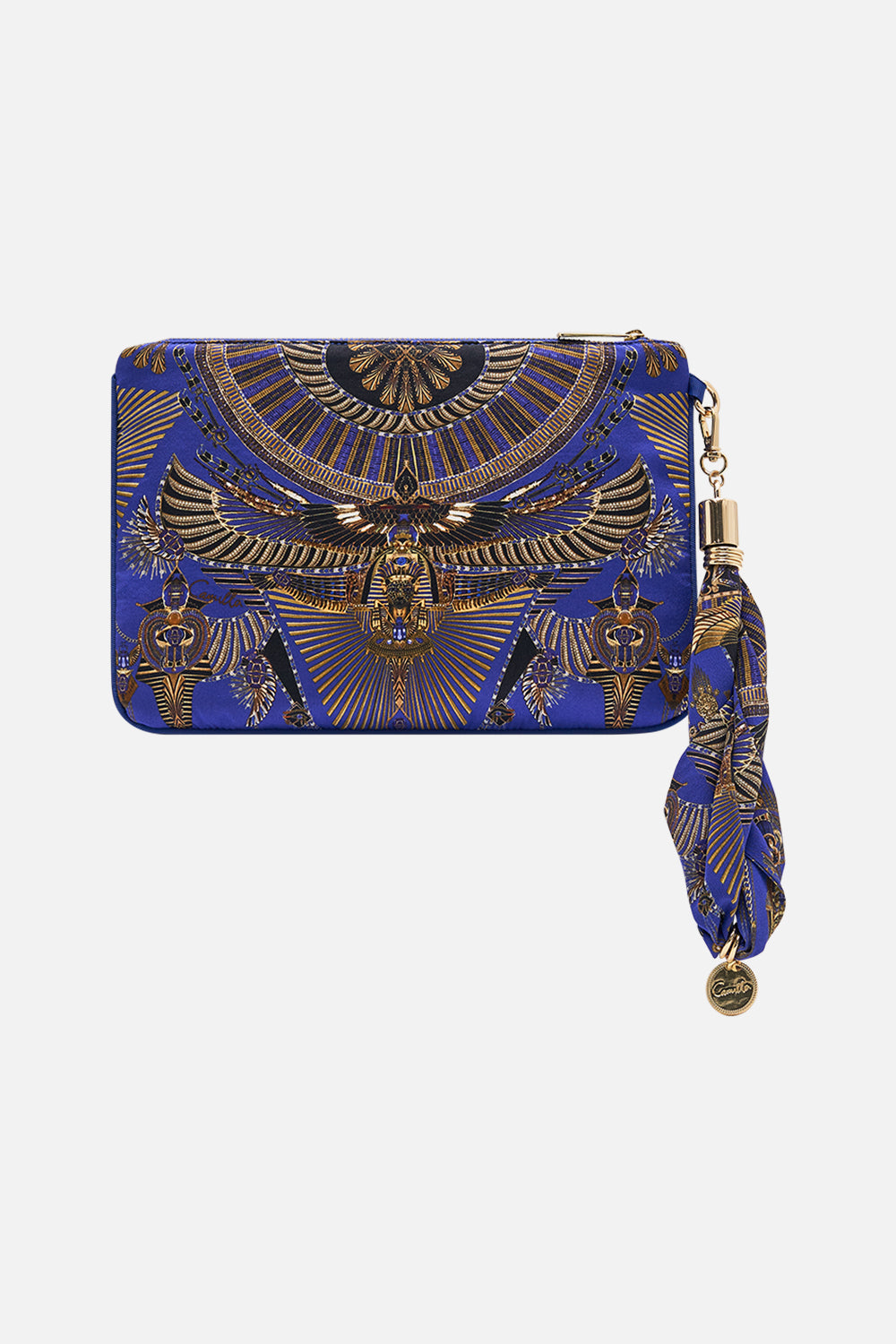 CAMILLA Scarf Clutch in My Fair Pharaoh print