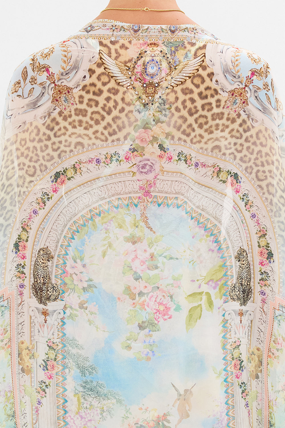 CAMILLA Floral Silk Shrug in We Always Have Alexandria Print.