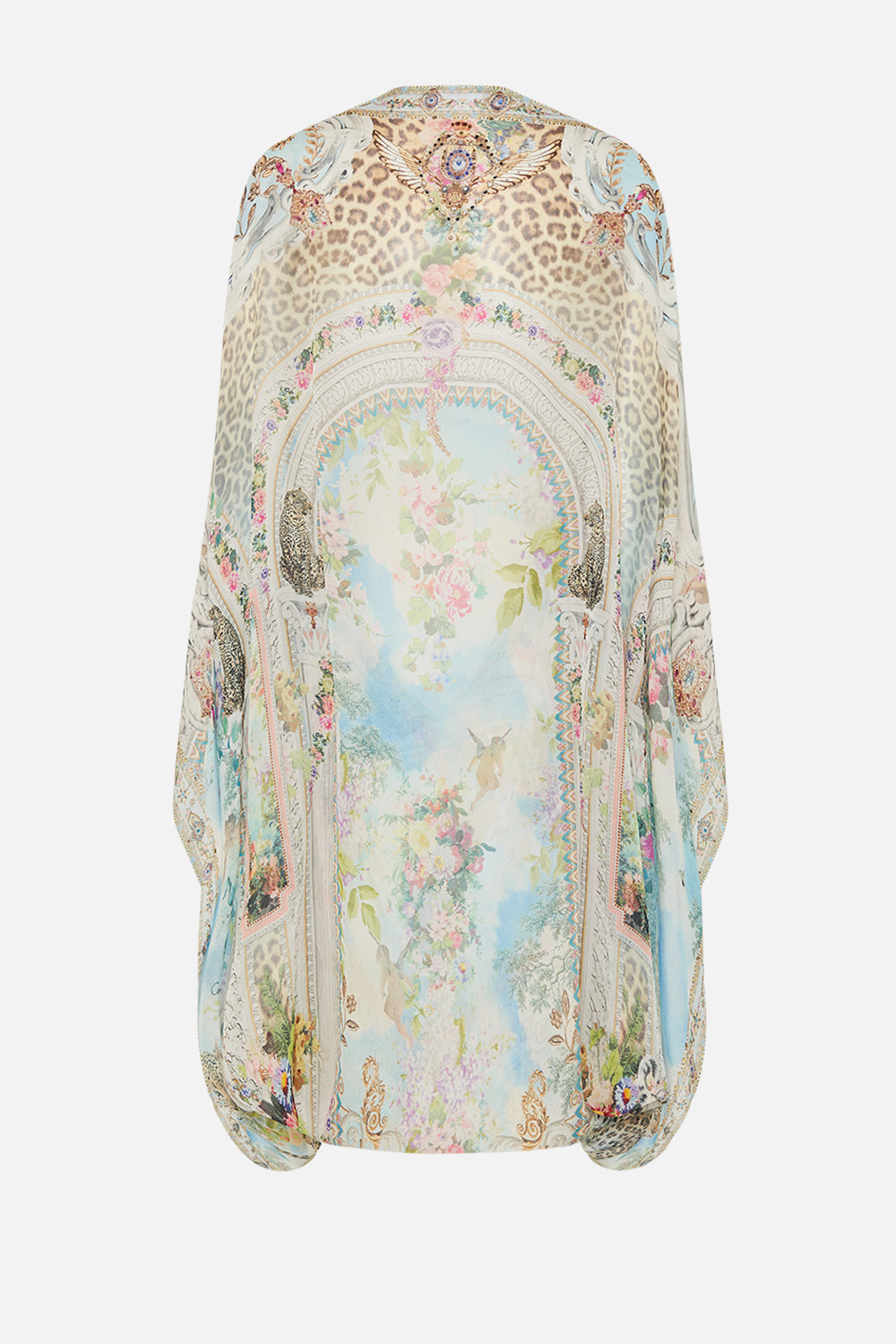CAMILLA Floral Silk Shrug in We Always Have Alexandria Print.