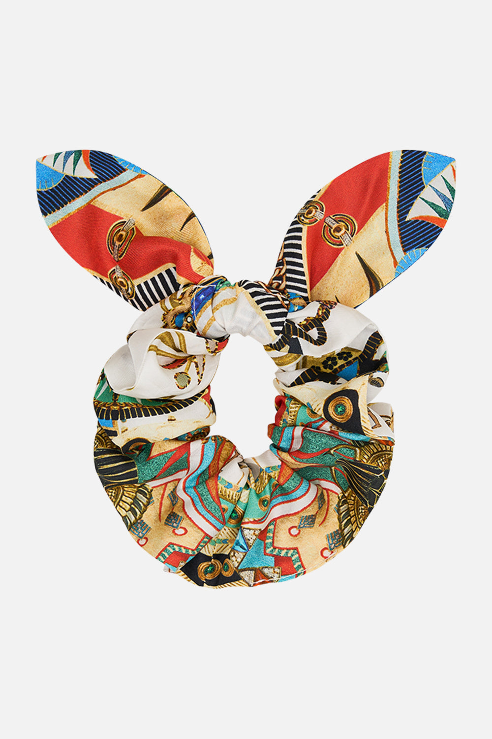 CAMILLA Scrunchie in Valley of the Queens print