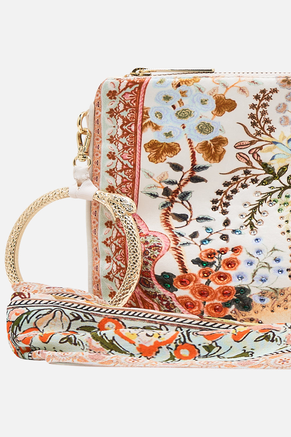 CAMILLA Ring Scarf Clutch in Honour of Heirlooms print