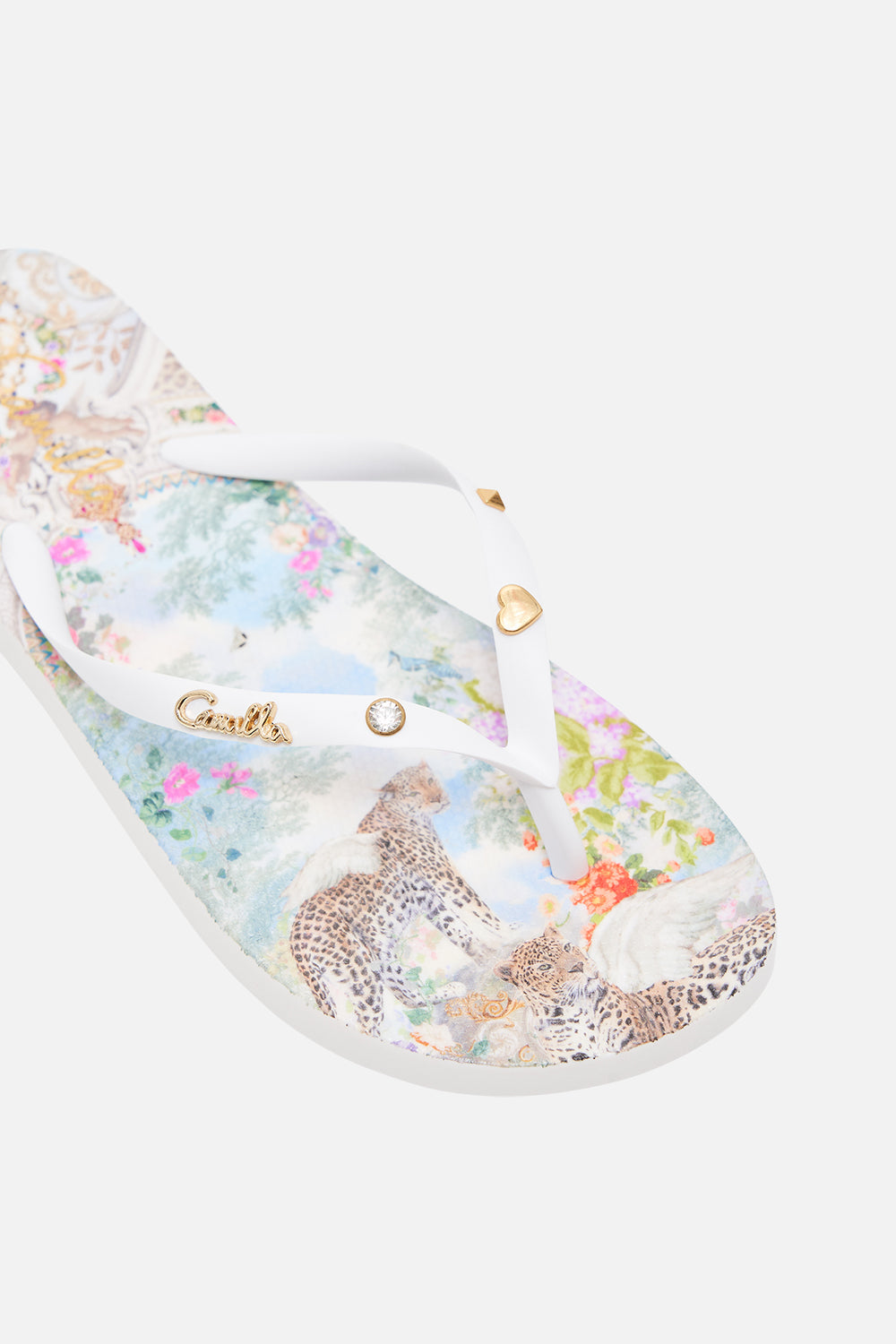 CAMILLA Thongs in We Always Have Alexandria Print.