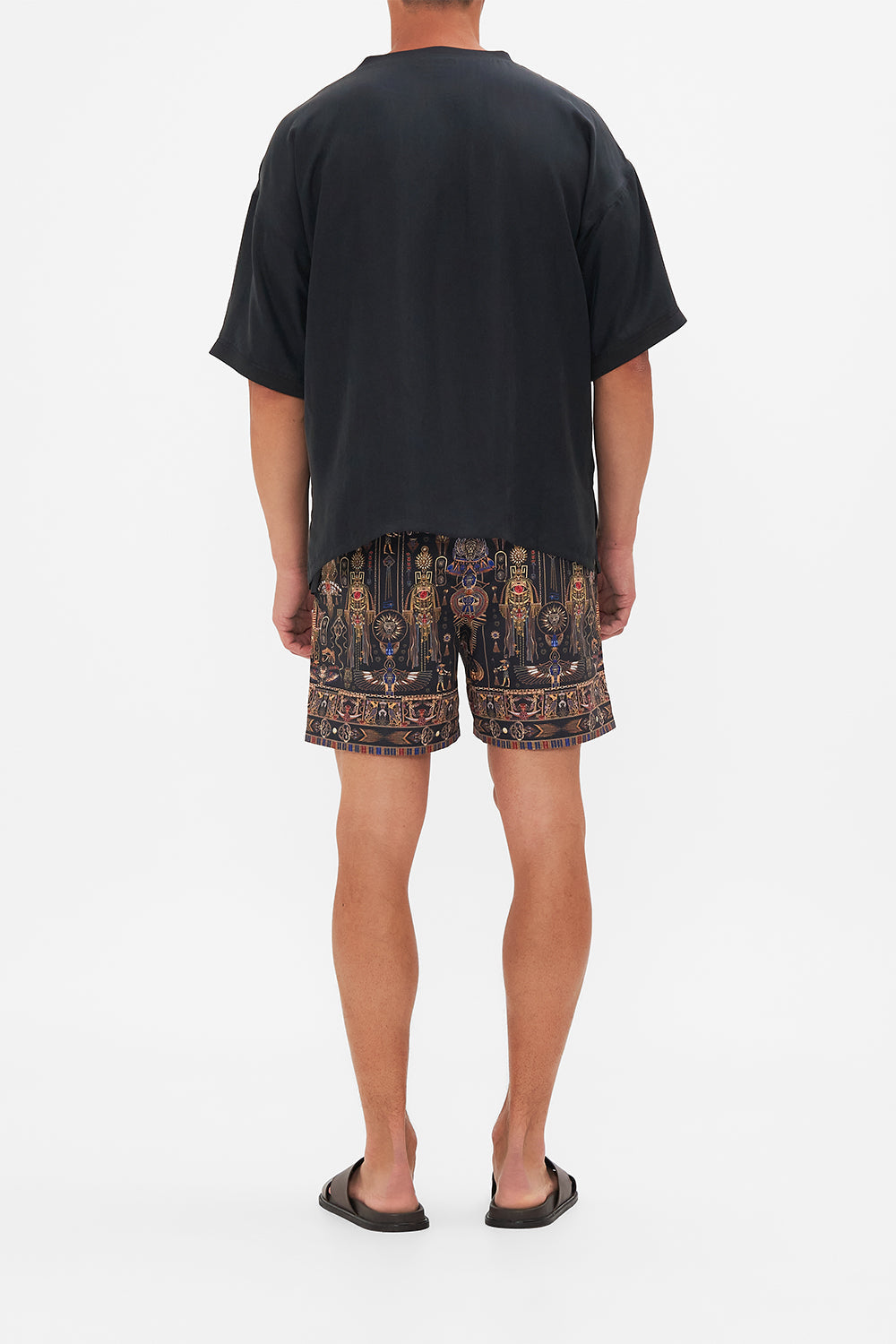 CAMILLA woven t shirt in Cartouche Kingdom print.