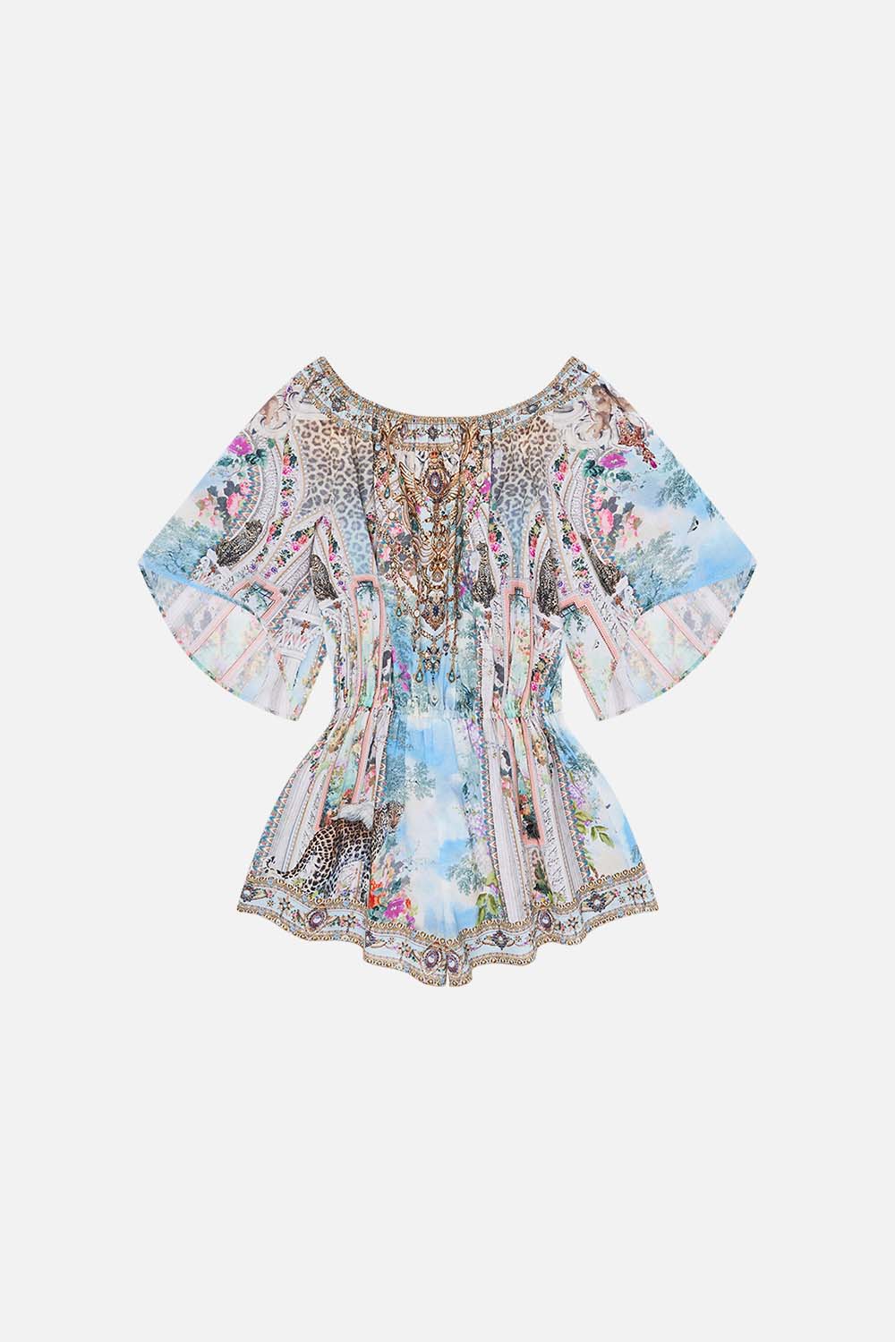 Milla by CAMILLA Kids Flare Sleeve Playsuit 4-10 in We Always Have Alexandria Print.