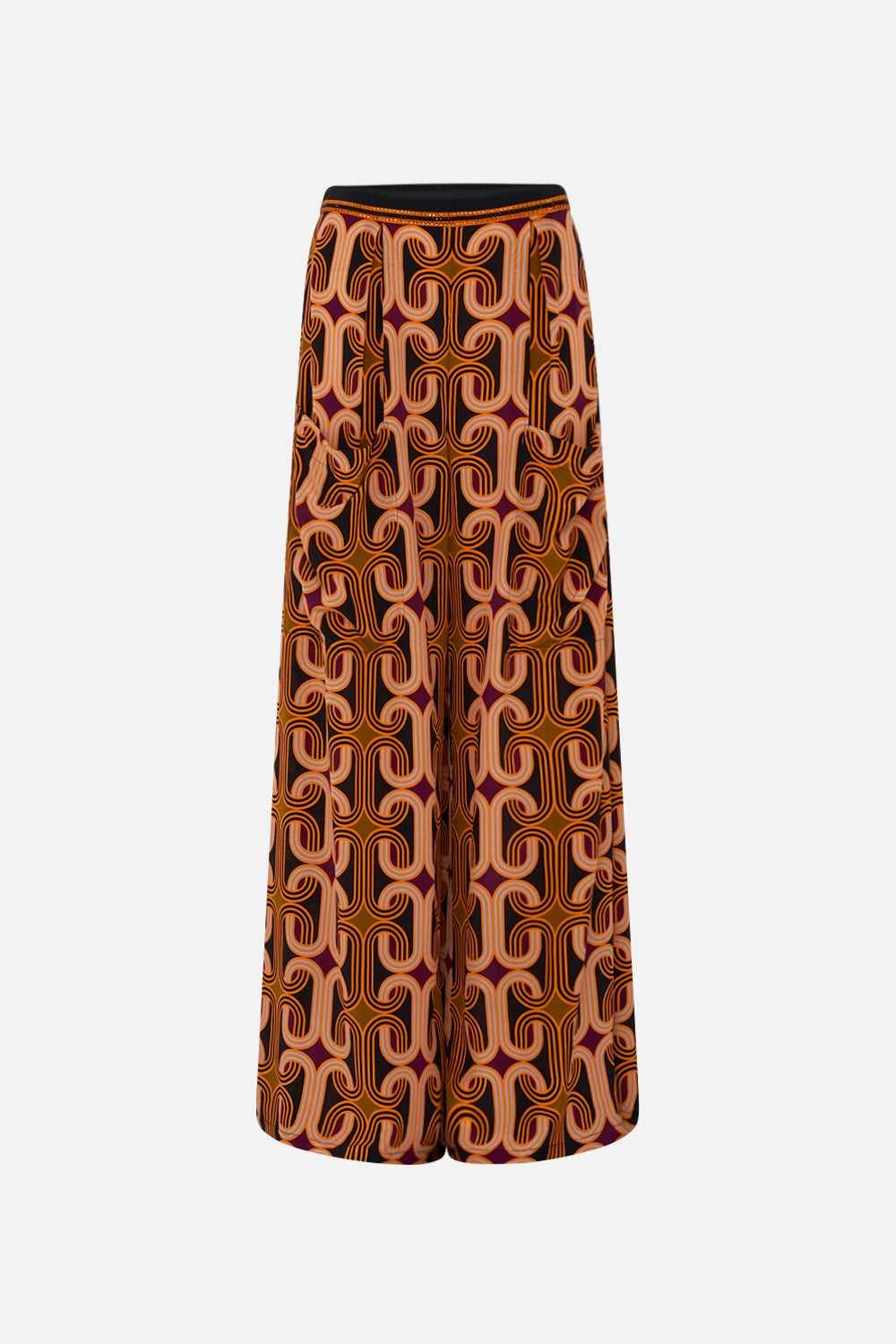 CAMILLA Black Wide Leg Trouser with Front Pockets in One Night in De Wallen