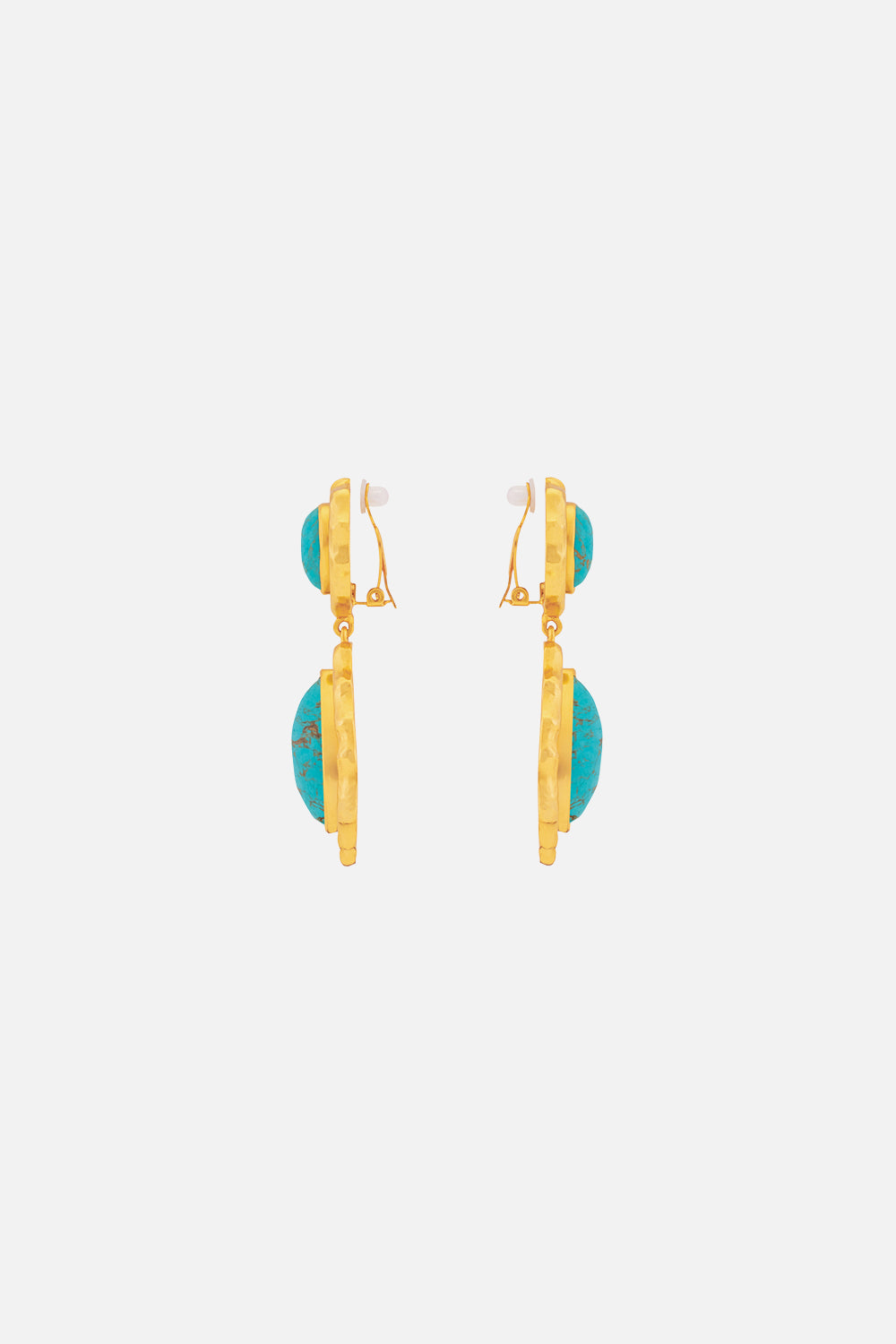 CAMILLA jewellery gold turquoise earrings