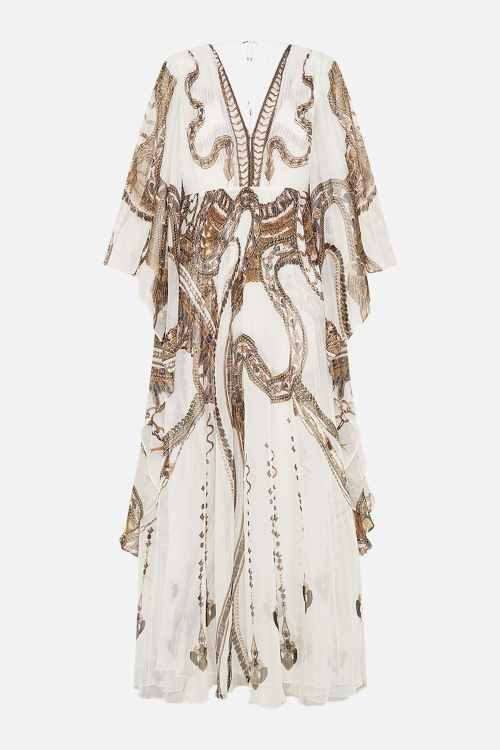 PLISSE PLUNGE NECK DRESS GODDESS ENERGY