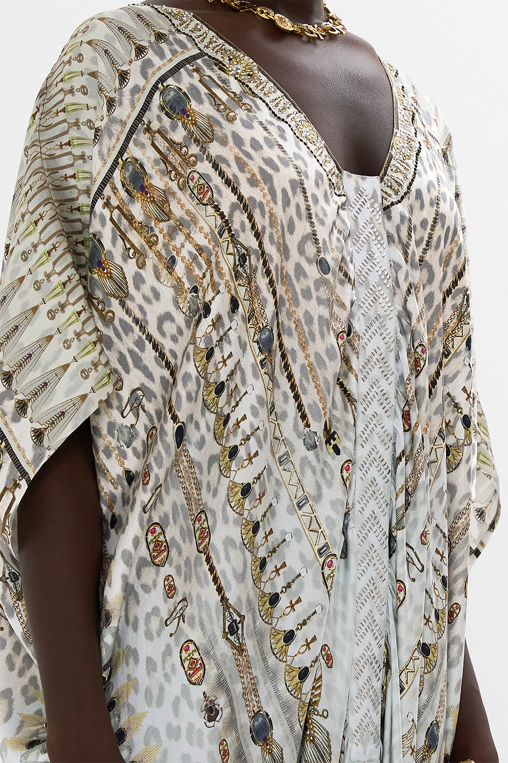 KAFTAN WITH FRONT TAB DETAIL SAHARA STARLET