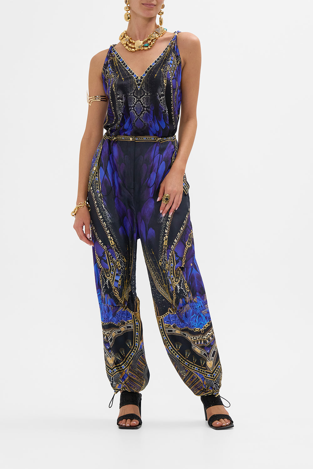 CAMILLA Parachute Pant in Other Side of the Oasis print.