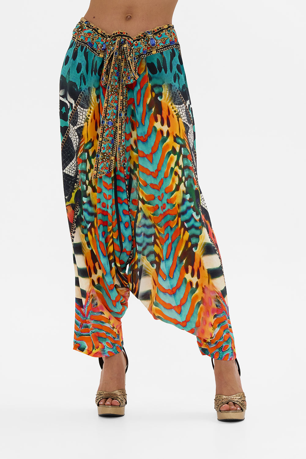 CAMILLA Harem Pants in Desert Visions print.