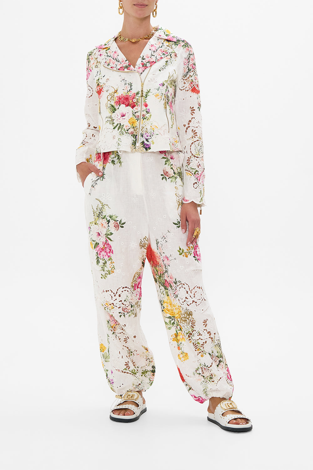 BIKER WITH SHOULDER YOKE EGYPTIAN ROSE