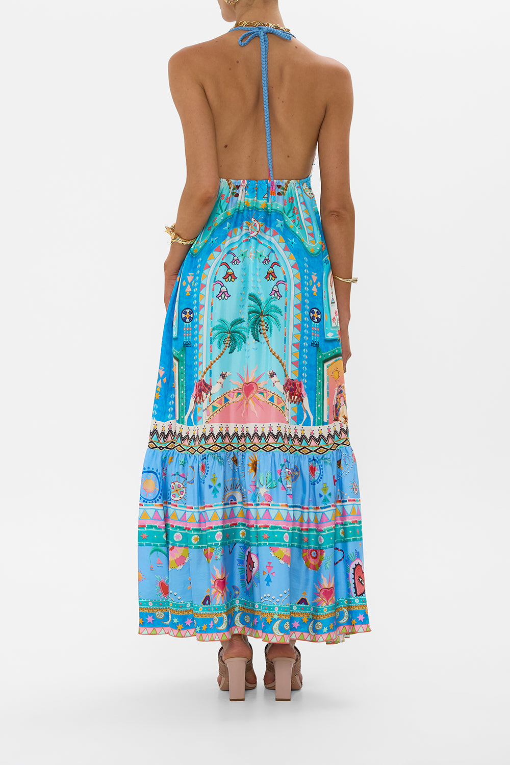 LONG DRESS WITH CROCHET BRA A PAINTED VILLAGE