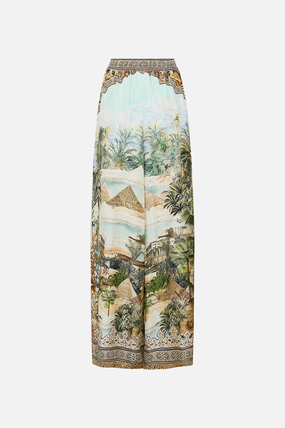 CAMILLA Straight Leg Pant in Views of the Valley Print.