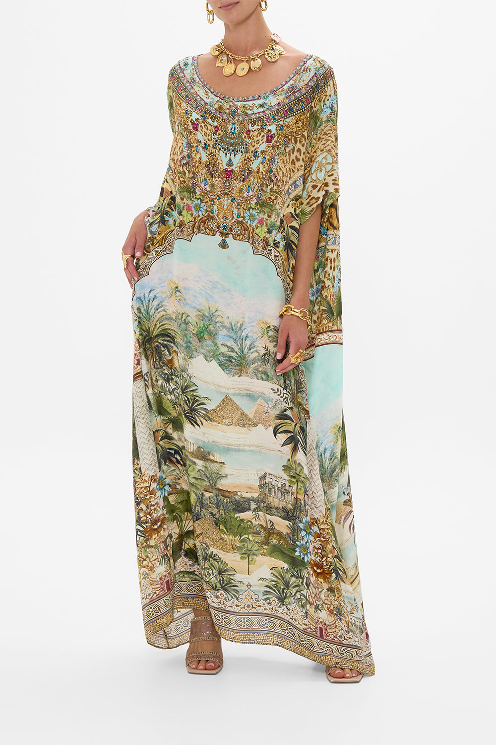 ROUND NECK KAFTAN VIEWS OF THE VALLEY