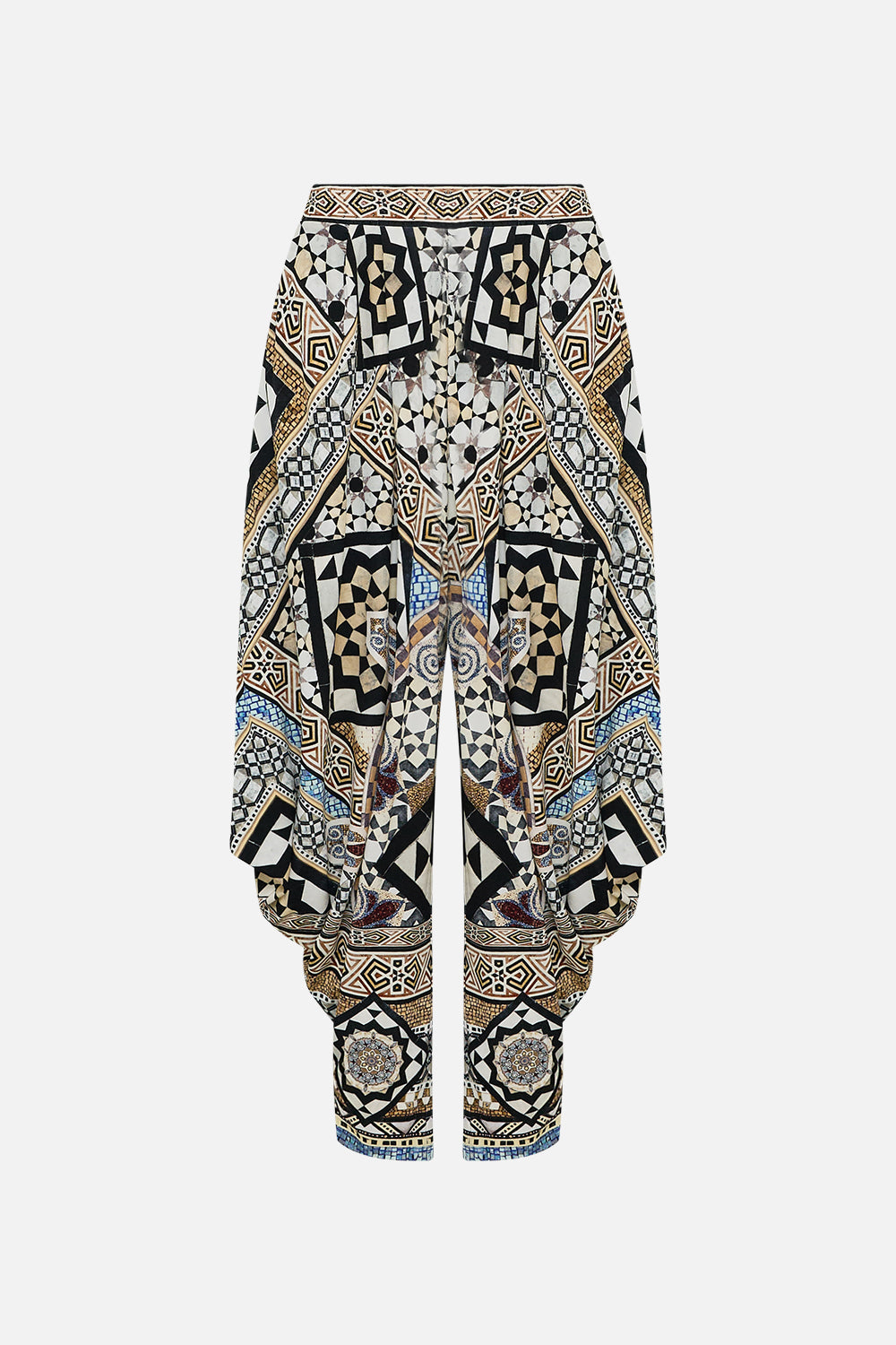 CAMILLA Jersey Drape Pant with Pocket in Make Me Your Mosaic Print