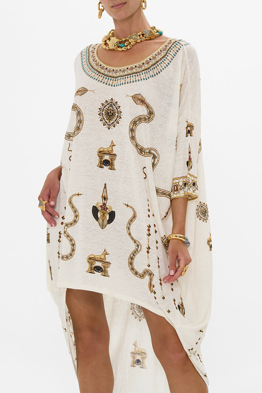 SCOOP BACK HEM LOUNGE DRESS GODDESS ENERGY