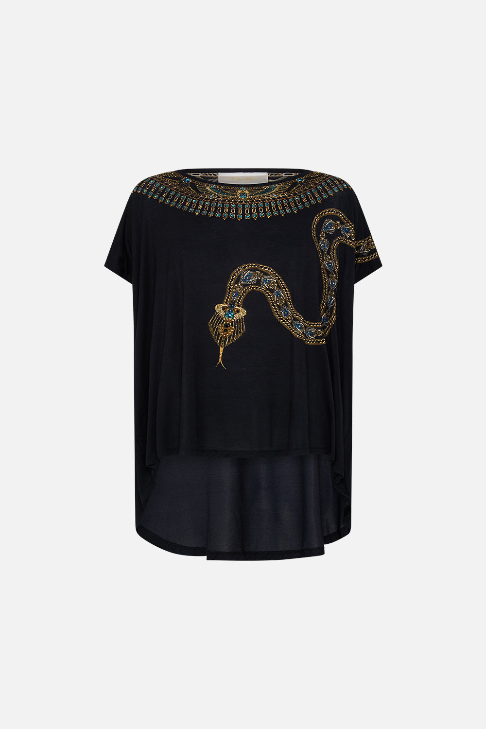 LOOSE FIT TEE - BLACK CALL ME CLEOPATRA