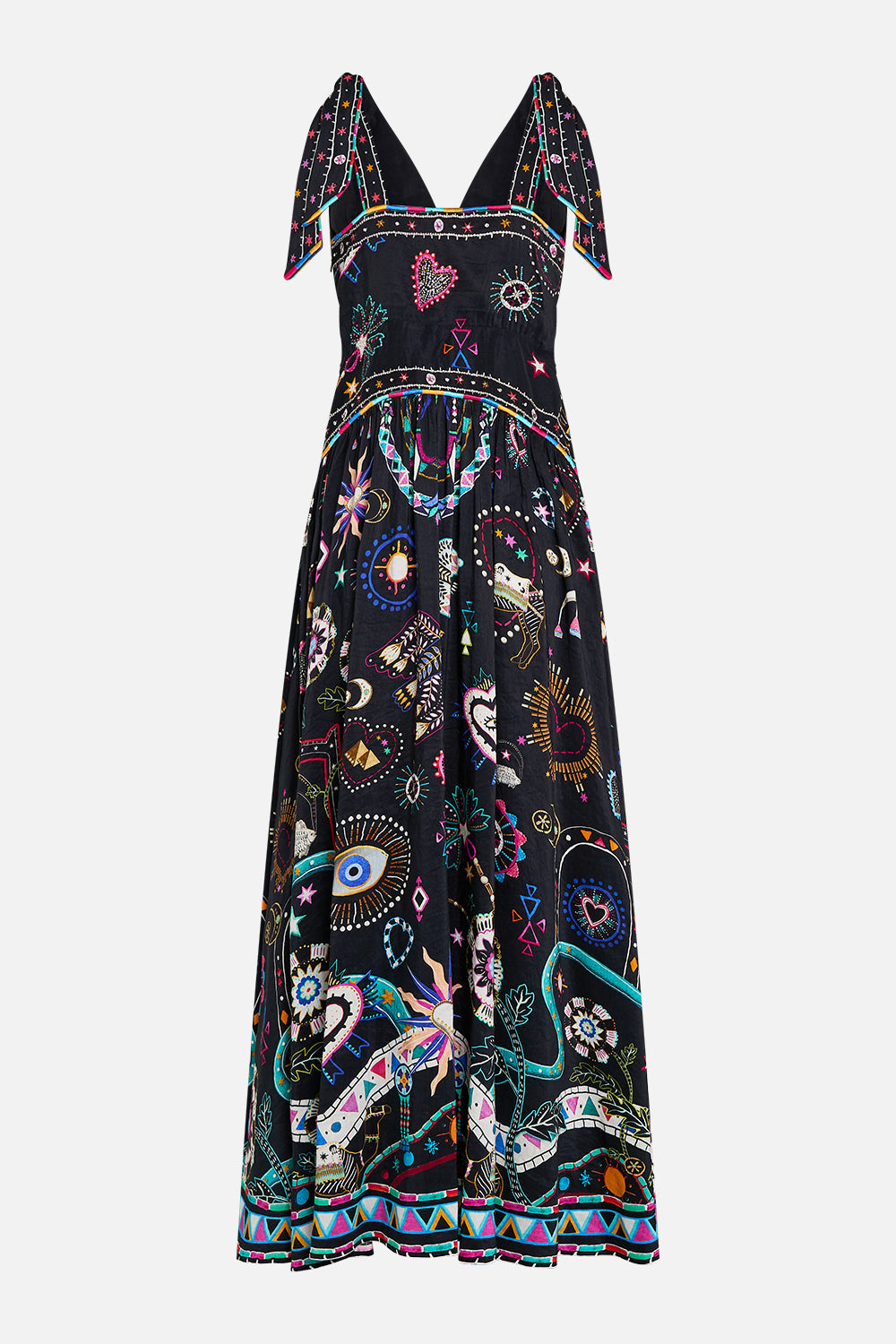 TIE SHOULDER DRESS NUBIAN NIGHTS