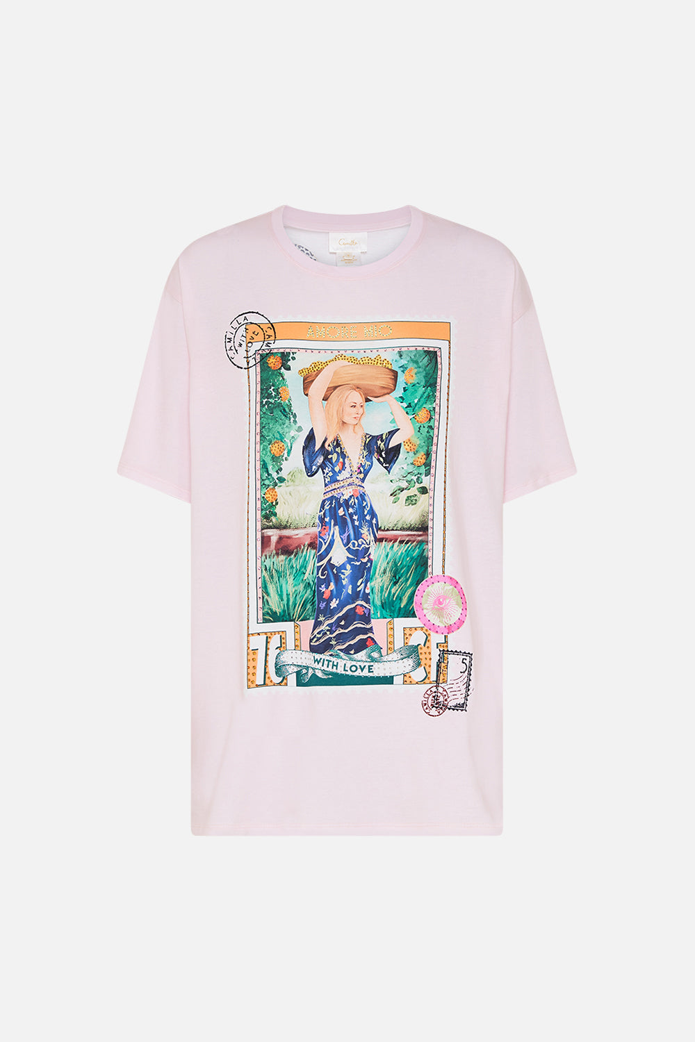 OVERSIZED BAND TEE CAPRI ME