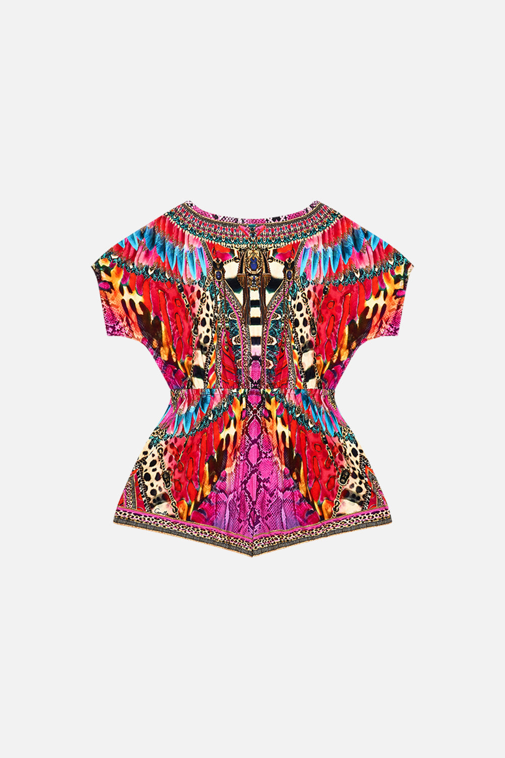 Milla by CAMILLA Kids Dolman Sleeve Romper in Sahara Supernatural print.