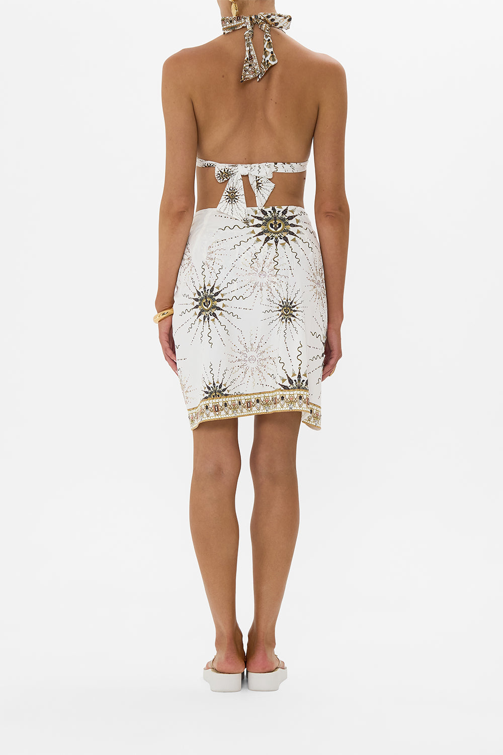 LAYERED SHORT SARONG WITH TIE FRONT GODDESS ENERGY