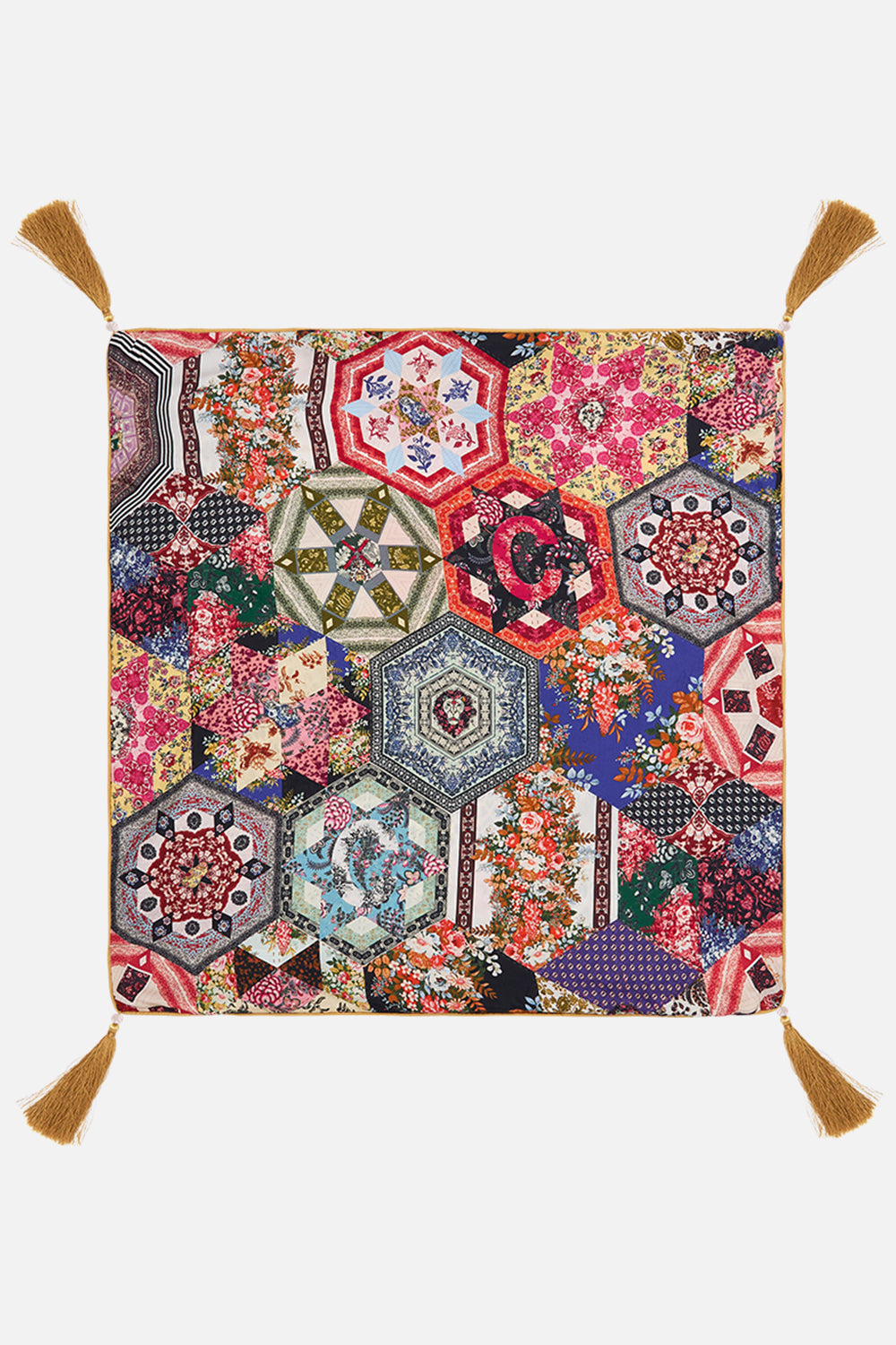 VILLA BY CAMILLA XXC floral large square cushion in Heirloom Anthem.