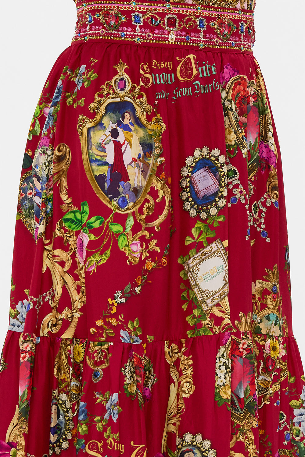 Disney CAMILLA high waisted skirt in Just One Bite Snow White print