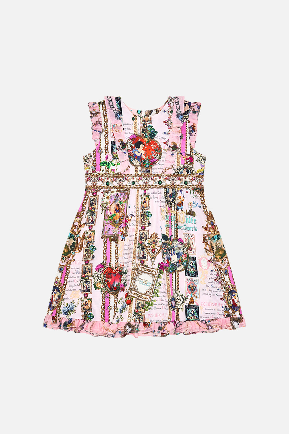Disney CAMILLA kids mini frill dress in Just One Bite Snow White print