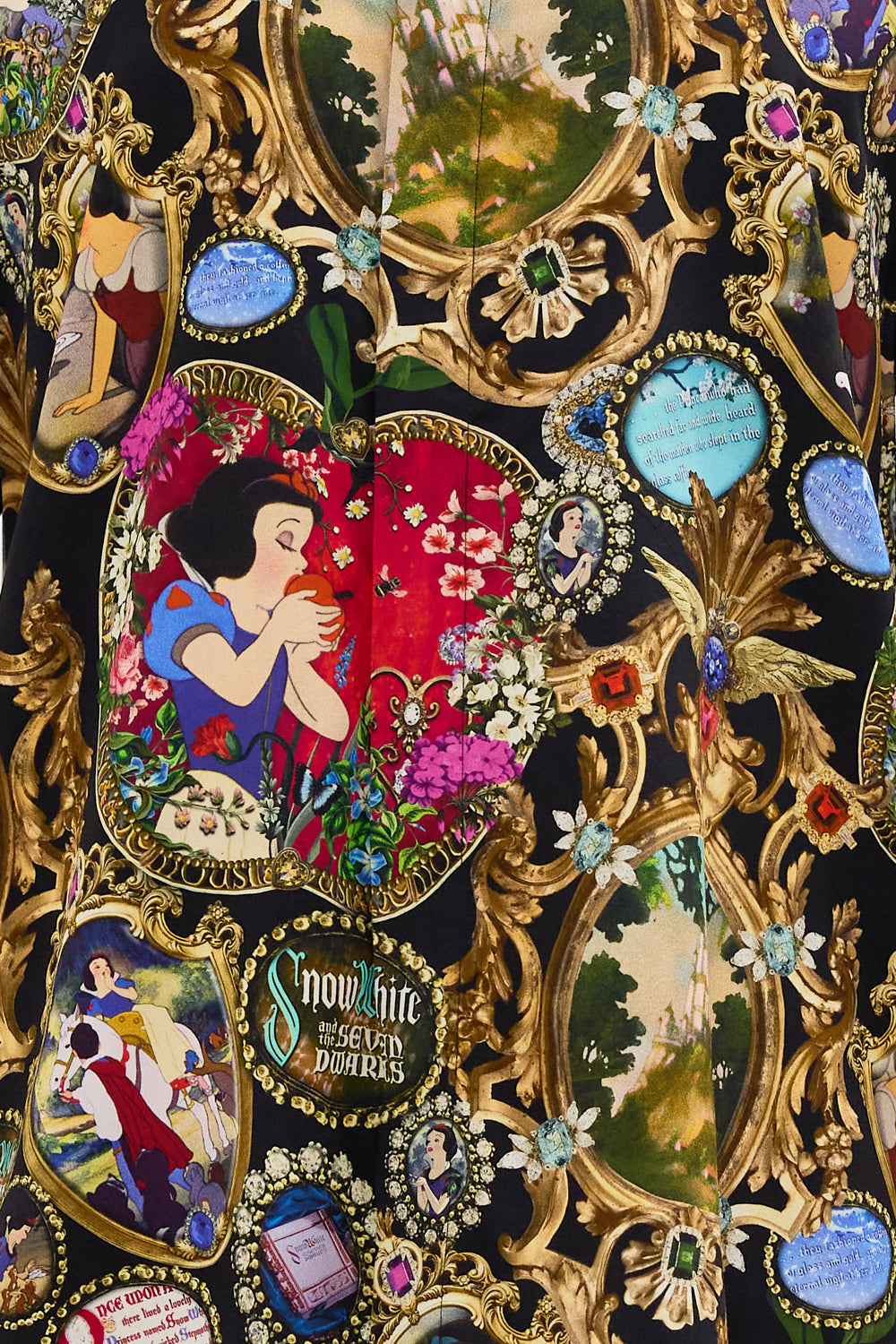 Disney CAMILLA silk shirt in Happuly Ever After print