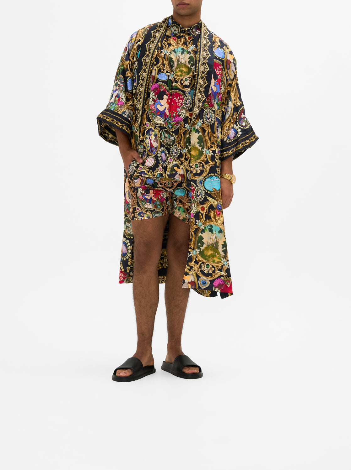 Disney CAMILLA silk shirt in Happuly Ever After print