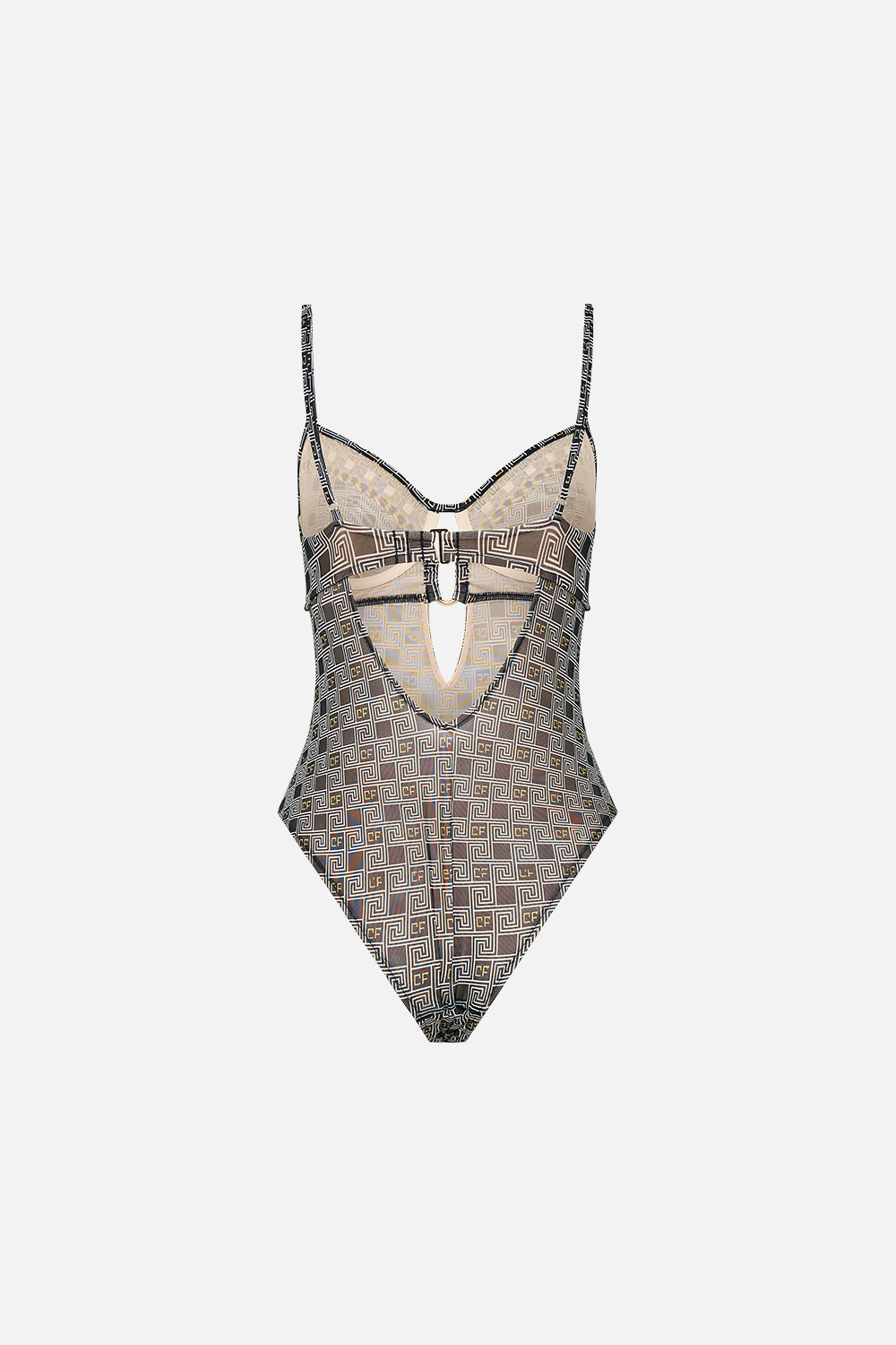 STRETCH MESH UNDERWIRE BODYSUIT TEMPLES OF DENDARA