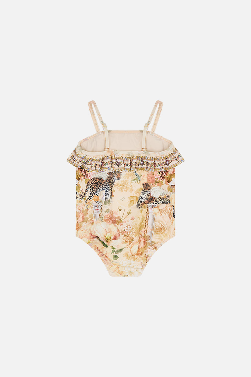 Milla By CAMILLA floral babies one-piece with frill in Adorned in Antiquity print.