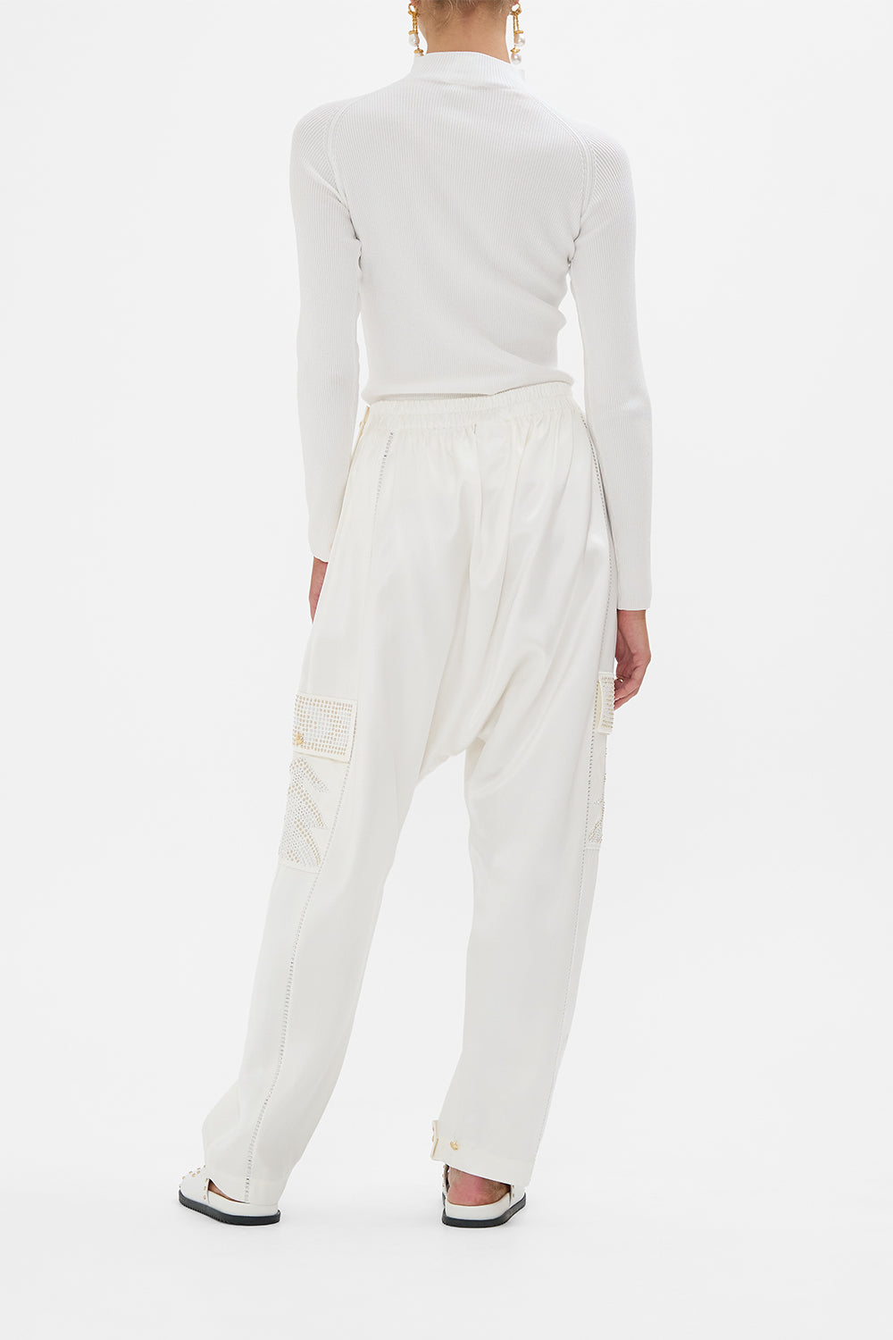 CAMILLA Harem Pant with Side Snaps in Valley Of The Queens print