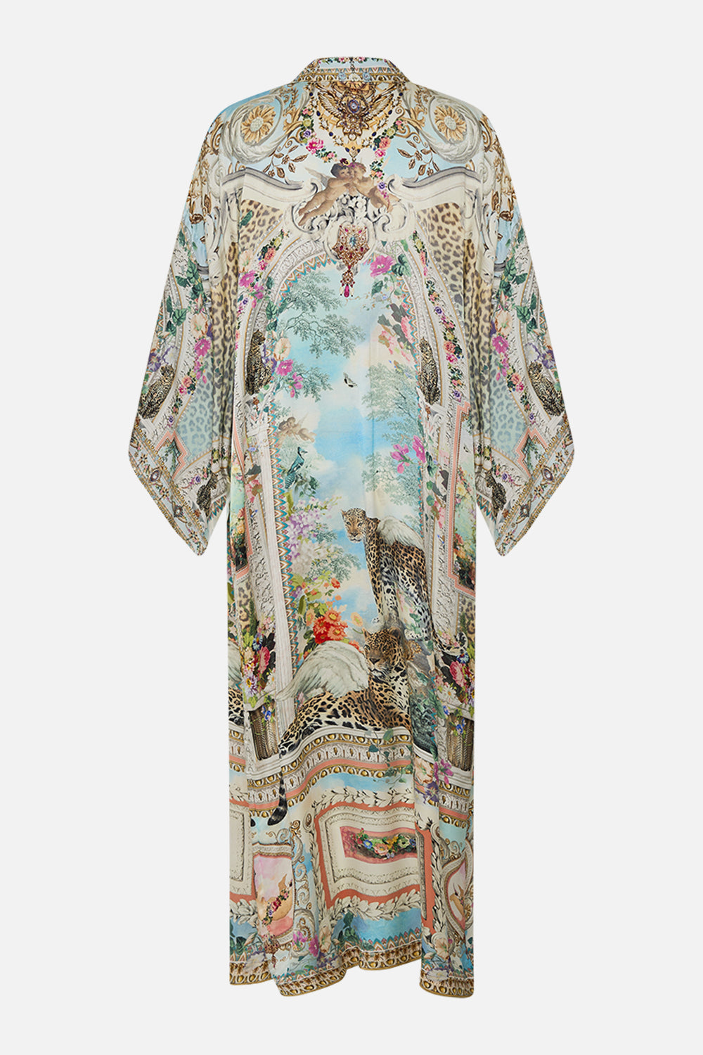 CAMILLA Kimono Layer with Collar in We Always Have Alexandria print.