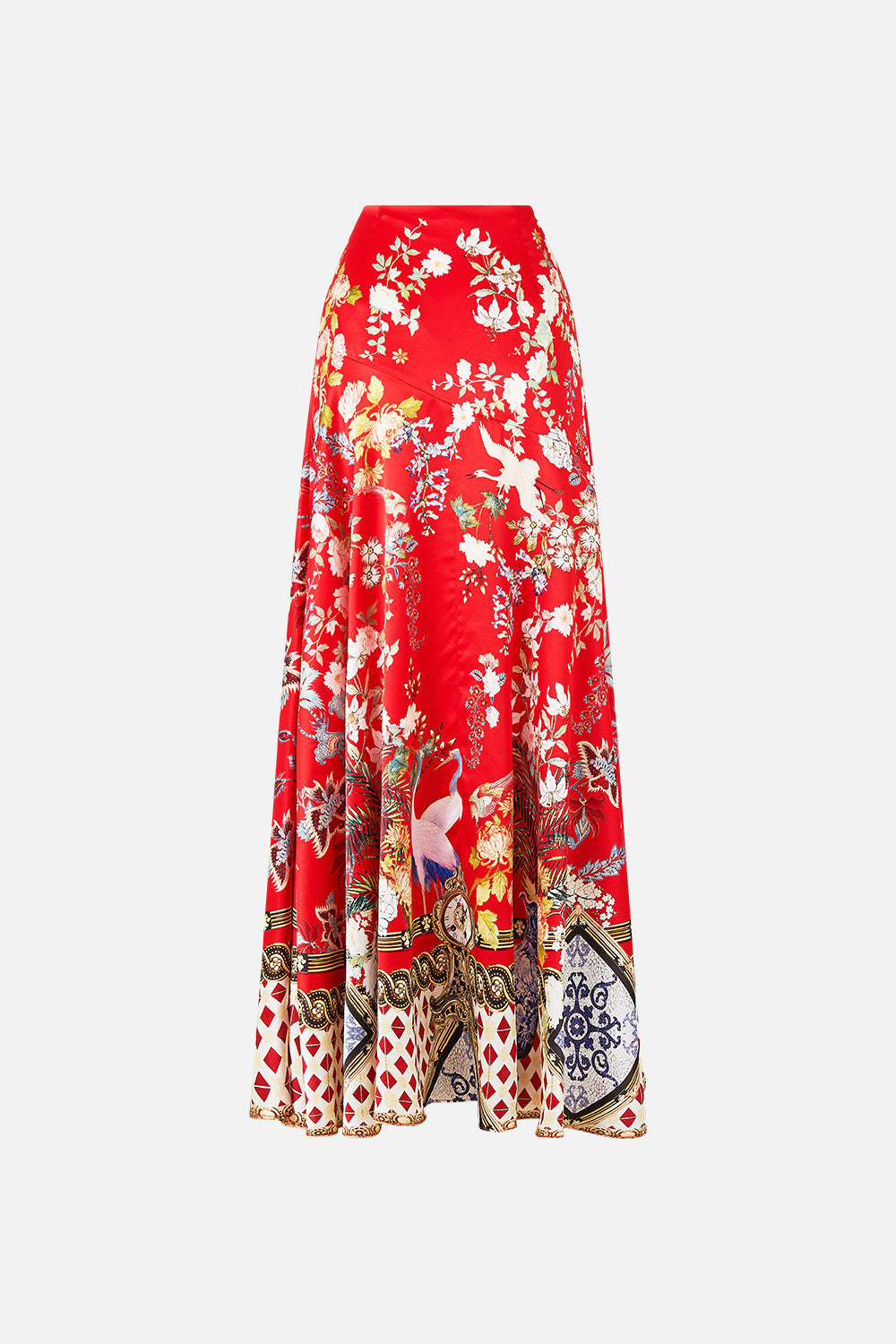 FLARED SKIRT WITH SPLIT LISBOA LUXE