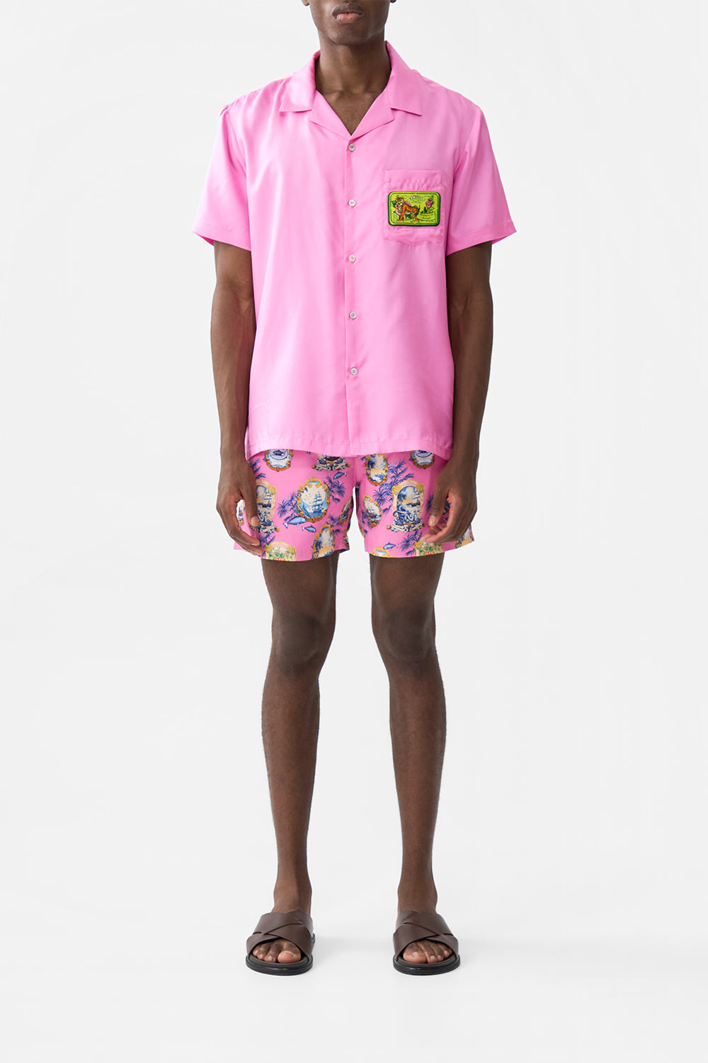 SHORT SLEEVE CAMP COLLARED SHIRT SALTY SPLENDOUR