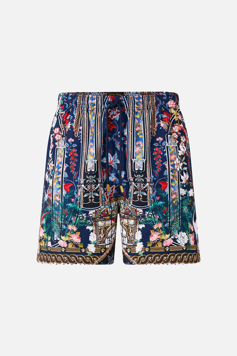 CAMILLA Mid Length Boardshort in Palacio Poetry print