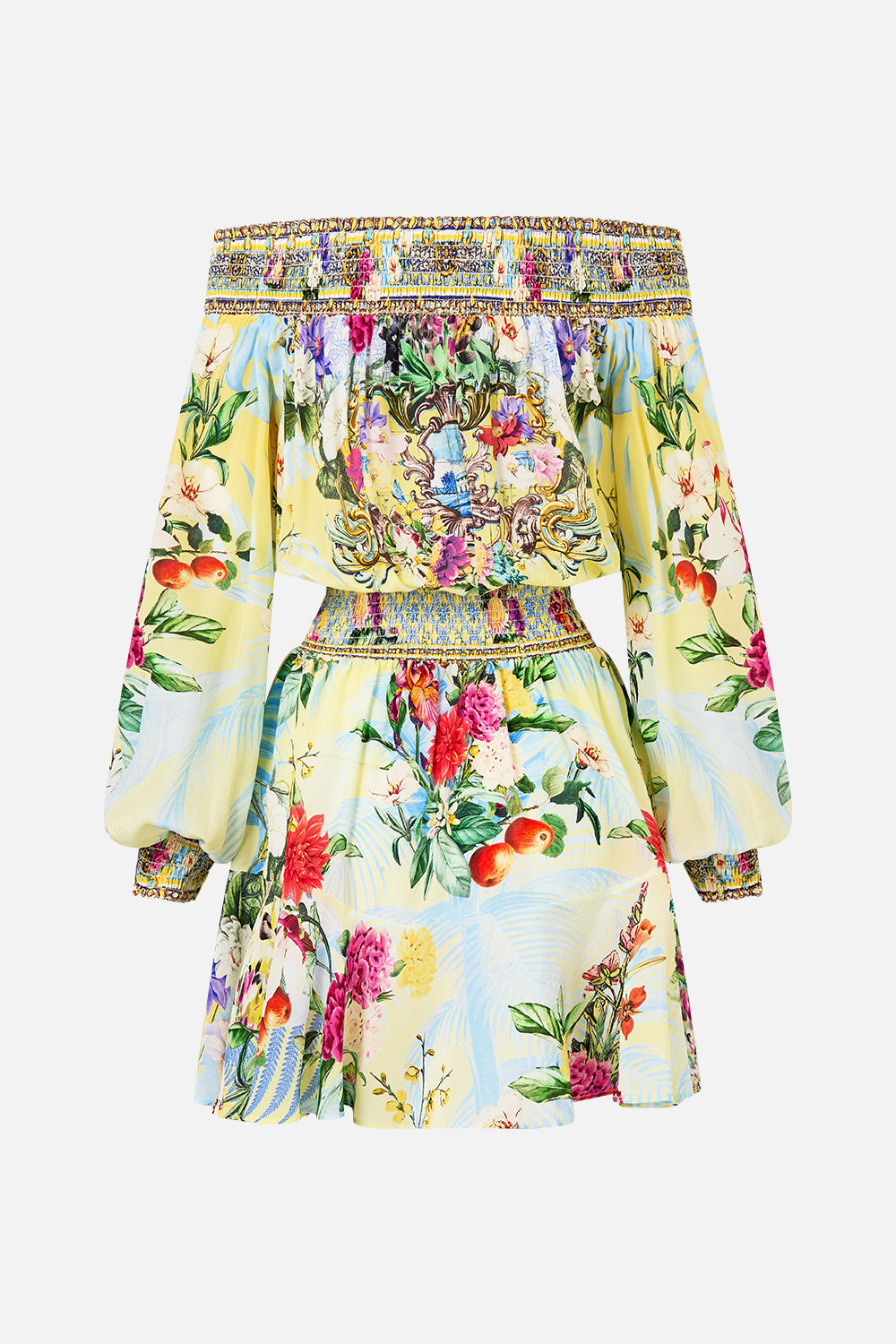 OFF SHOULDER SHORT DRESS FLOR FANTÁSTICA