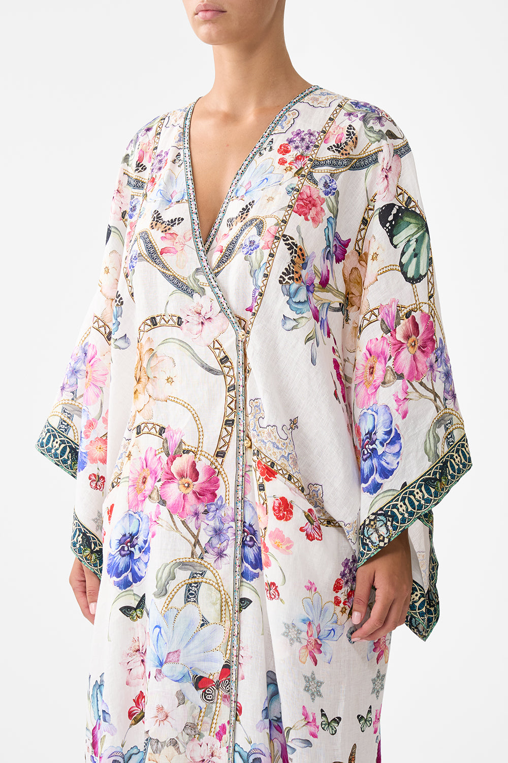 PANELLED WRAP KAFTAN MONSERRATE MAGIC